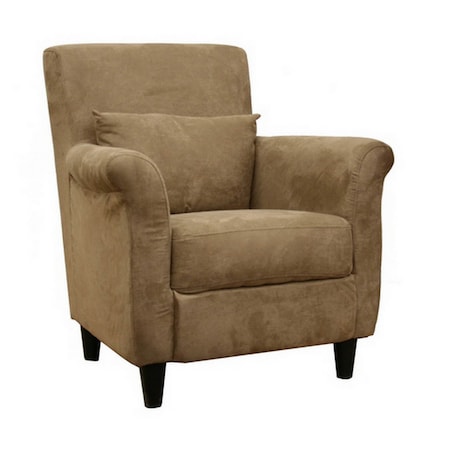 Baxton Studio Marquis Tan Microfiber Club Chair 46-3372